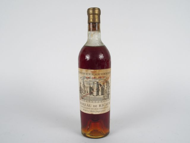1 BOUTEILLE CHÂTEAU DE RICAUD VIN DE TÊTE LOUPIAC - 1945 -MEP/ET