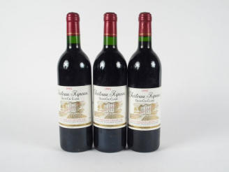 Vente aux enchères 3 BOUTEILLES CHÂTEAU RIPEAU GCC ST EMILION - 1992