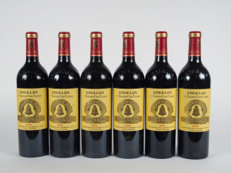 Vente aux enchères 6 BOUTEILLES CHÂTEAU ANGELUS 1er GCC ST EMILION - 2002 - CBO