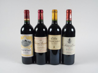 Vente aux enchères 4 BOUTEILLES : 1 LA SIRENE DE GISCOURS MARGAUX - 1 CONNETABLE TALBOT S