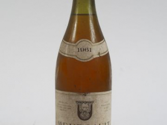 Vente aux enchères 1 BOUTEILLE MEURSAULT PAUL REITZ - 1961 - 3 CM/BS