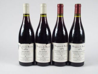 Vente aux enchères 4 BOUTEILLES HOSPICES DE BEAUNE : 2 VOLNAY SANTENOTS CUVEE JEHAN DE MA