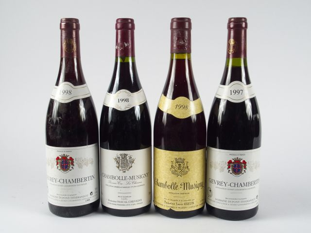 4 BOUTEILLES : 2 GEVREY CHAMBERTIN DUPONT TISSERANDOT 1997/1998 - 1 CH