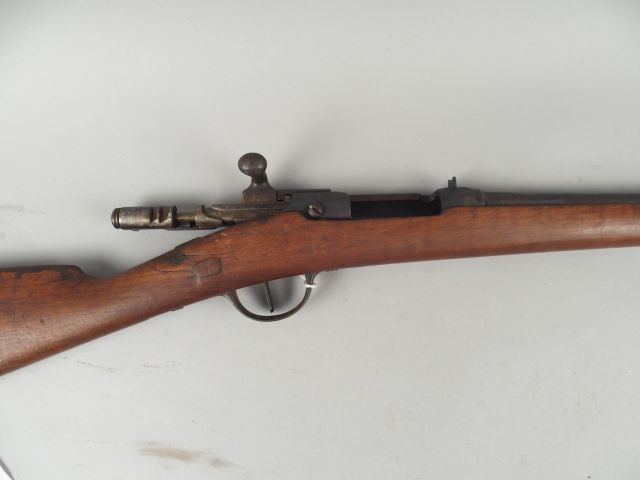 91- Fusil chassepot 1866/74 rechambré et repercé au calibre 12/65. Can