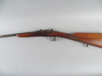 Vente aux enchères 195- Carabine de jardin a culasse basculante, calibre 9mmFlobert. Fonc