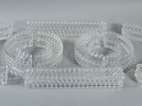Chemin de table en cristal de Baccarat