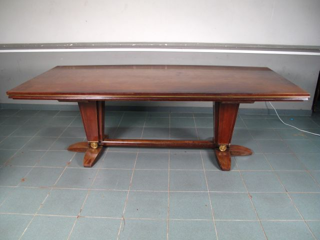 Mobilier de salle à manger 1940 en palissandre, plaques de verre et la