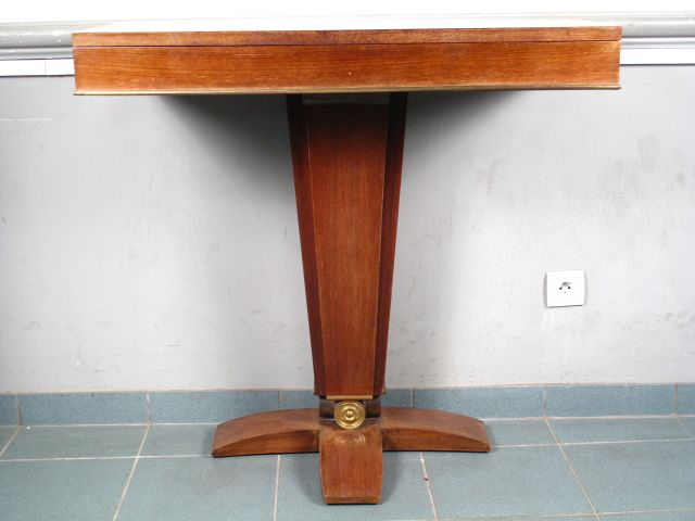 Mobilier de salle à manger 1940 en palissandre, plaques de verre et la