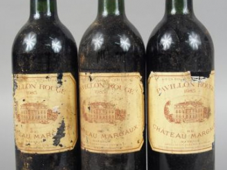 Vente aux enchères 3 BOUTEILLES - CHÂTEAU PAVILLON ROUGE 2EME VIN DU CHÂTEAU MARGAUX 1ER 