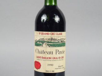 Vente aux enchères 1 BOUTEILLE - CHÂTEAU PAVIE 1ER GCC ST EMILION - 1990 - BG +
