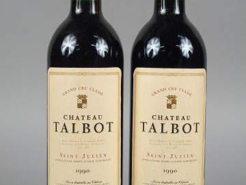 2 BOUTEILLES - CHÂTEAU TALBOT GCC ST JULIEN - 1990