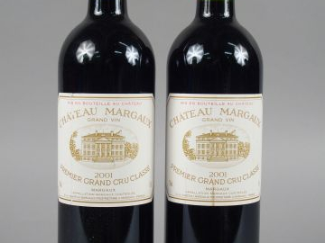 2 BOUTEILLES - CHÂTEAU MARGAUX GCC - 2001