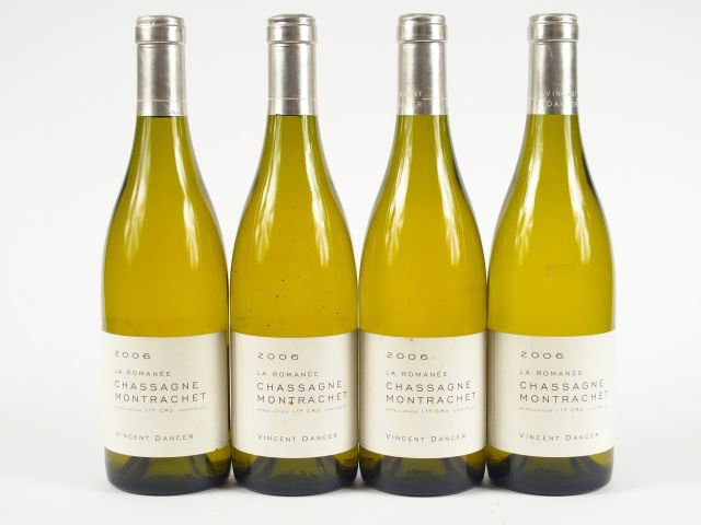 4 BOUTEILLES CHASSAGNE MONTRACHET 'LA ROMANEE' V. DANCER - 2006