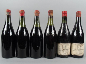 Vente aux enchères 6 BOUTEILLES - CLOS DE VOUGEOT C. MAREY   C. LIGIER BELAIR PRESUMEES 1