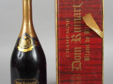 1 BOUTEILLE - CHAMPAGNE DOM RUINART BLANC DE BLANC - 1966 - COFFRET
