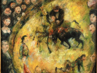 Vente aux enchères Edouard Joseph GOERG, " Le picador ". Huile sur toile, signée en bas à