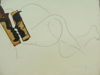 Vente aux enchères Augusti PUIG, " Nu féminin ". Huile sur toile marouflée sur panneau, s