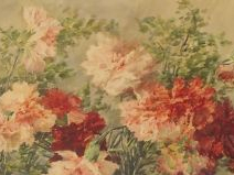 Vente aux enchères Alice SEGUIN, " Bouquet de roses ". Aquarelle, signée en bas à gauche.