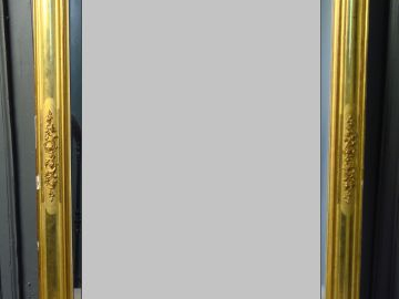 Galce Napoléon III en bois et stuc doré