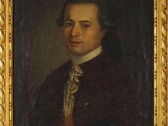 Vente aux enchères Ecole française XVIIIème "Portrait de gentilhomme". Huile sur toile. D