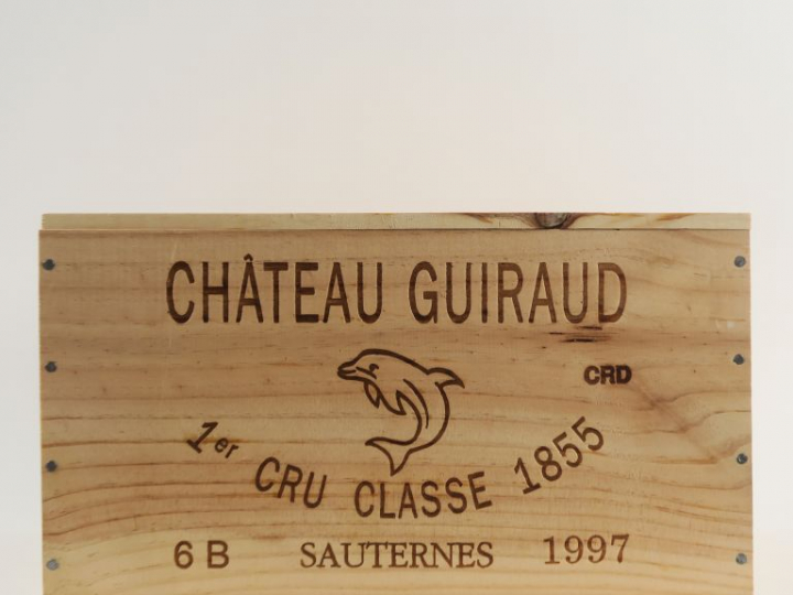 6 BOUTEILLES CHÂTEAU GUIRAUD 1er CC SAUTERNES - 1997 - CBO