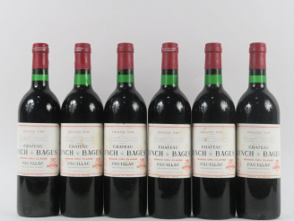Vente aux enchères 6 BOUTEILLES CHÂTEAU LYNCH BAGES GCC PAUILLAC - 1976 - BG
