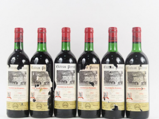 Vente aux enchères 6 BOUTEILLES CHÂTEAU PERRON LALANDE DE POMEROL - 1982 - BG/EA