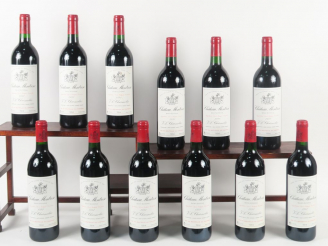 Vente aux enchères 12 BOUTEILLES CHÂTEAU MONTROSE GCC SAINT ESTEPHE - 1991 - CBO - 2 BG