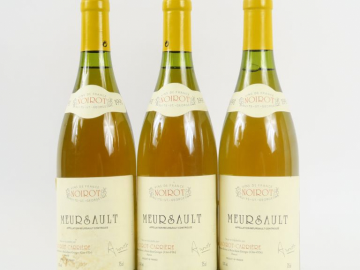 3 BOUTEILLES MEURSAULT A. NOIROT CARRIÈRE - 1991