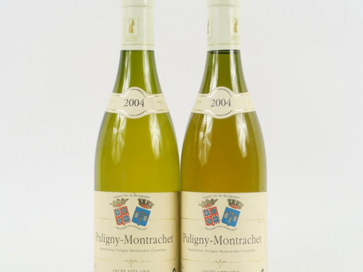 2 BOUTEILLES PULIGNY MONTRACHET LYCÉE VITICOLE - 2004