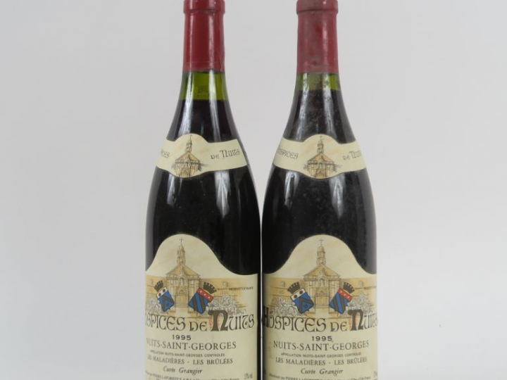 2 BOUTEILLES NUITS SAINT GEORGES 'LES MALADIÈRES - LES BRÛLÉES' CUVÉE 