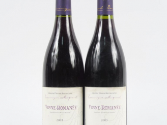 Vente aux enchères 2 BOUTEILLES VOSNE ROMANÉE DOMAINE DOMINIQUE MUGNERET - 2003