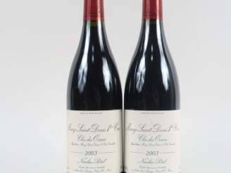 Vente aux enchères 2 BOUTEILLES MOREY SAINT DENIS 1er CRU 'CLOS DES ORMES' NICOLAS POTEL 
