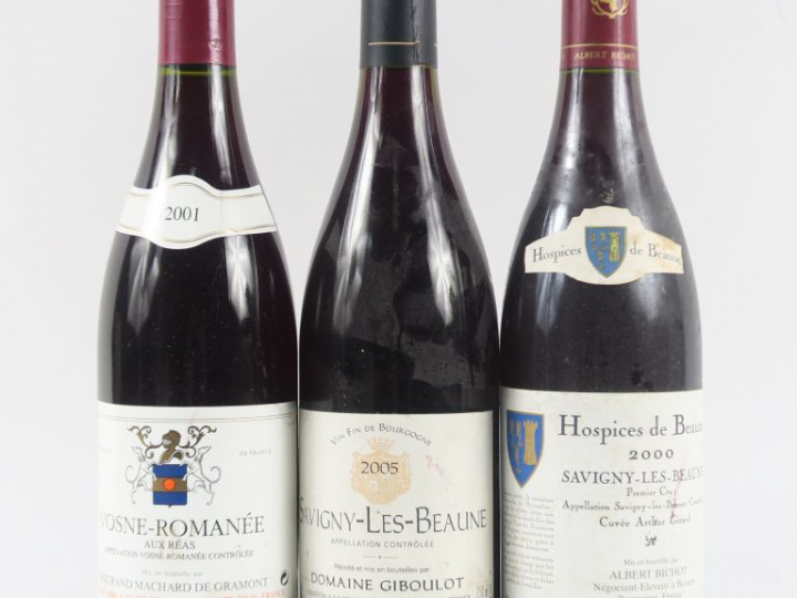 3 BOUTEILLES : 1 VOSNE ROMANÉE 'AUX RÉAS' BERTRAND MACHARD DE GRAMONT 