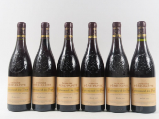 Vente aux enchères 6 BOUTEILLES DOMAINE PÈRE PAPITE CHÂTEAUNEUF DU PAPE - 2005