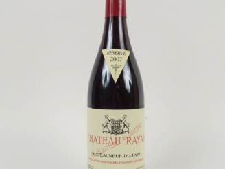 Vente aux enchères 1 BOUTEILLE CHÂTEAU RAYAS CHÂTEAUNEUF DU PAPE - 2007