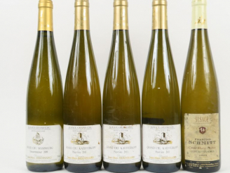 Vente aux enchères 5 BOUTEILLES : 1 GEWURZTRAMINER 'CUVÉE Marie France' FRANCOIS SCHMITT 