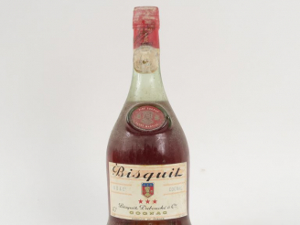Vente aux enchères 1 VIEILLE BOUTEILLE COGNAC BISQUIT