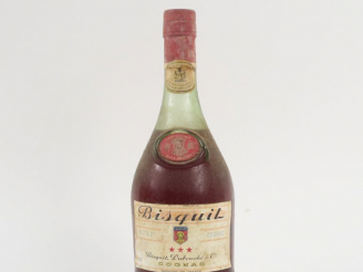 Vente aux enchères 1 VIEILLE BOUTEILLE COGNAC BISQUIT