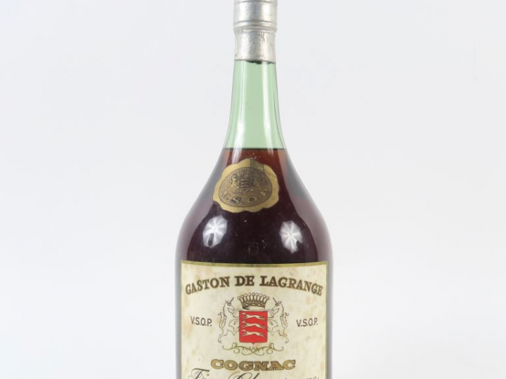 1 VIEUX MAGNUM COGNAC FINE CHAMPAGNE GASTON DE LAGRANGE V.S.O.P. - CAP