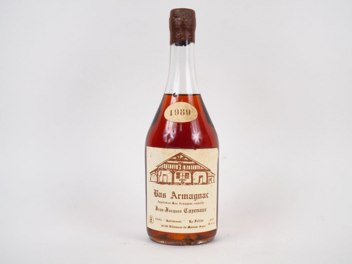 1 BOUTEILLE BAS ARMAGNAC JEAN JACQUES CAZENAVE 50° - 1989