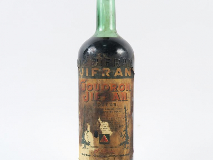 1 VIEILLE BOUTEILLE GOUDRON JIFFRAN - ET