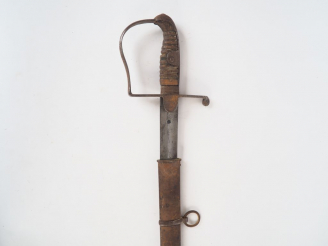 Vente aux enchères Sabre de cavalerie allemand à la Blücher, lame courbe à gorge et dos p