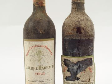 2 BOUTEILLES DJEBEL HARRACH ALGERIE - ANNÉES 50/60 - 1 HEP / 1 MEP / 1