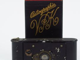 Kodak:Vest Pocket objectif Berthiot ,stylet ( rouille ) étui