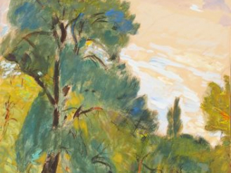 Vente aux enchères Mario CAVAGLIERI 'A l'aurée du bois'. Aquarelle signée en bas à droite