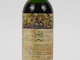 Vente aux enchères 1 BOUTEILLE CHÂTEAU MOUTON ROTHSCHILD 1er GCC PAUILLAC - 1968 - MEP-BE