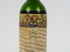 Vente aux enchères 1 BOUTEILLE CHÂTEAU MOUTON ROTHSCHILD 1er GCC PAUILLAC - 1968 - BEP-VI