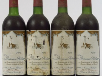 Vente aux enchères 4 BOUTEILLES CHÂTEAU MOUTON BARONNE PHILIPPE GCC PAUILLAC - 1979 - 2 L