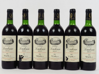 Vente aux enchères 6 BOUTEILLES CHÂTEAU LA LOUDENNE CB MEDOC - 1981 - CBO- 3 BG/2 LB/1 HE
